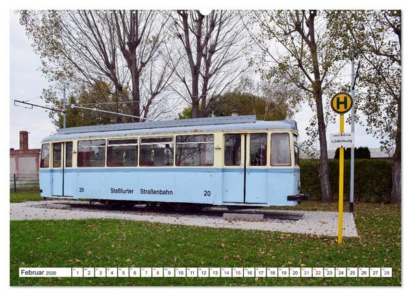 Produktbild: LOWA-Stra&szlig;enbahnen Naumburg-Gera-Sta&szlig;furt-Frankfurt/Oder (Wandkalender 2026 DIN A2 quer), CALVENDO Monatskalender