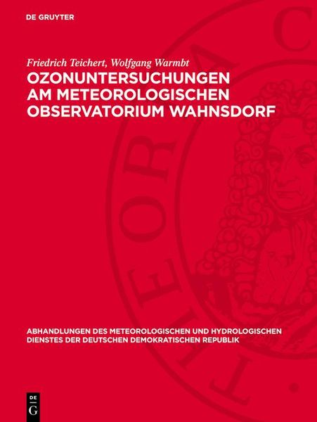 Produktbild: Ozonuntersuchungen am Meteorologischen Observatorium Wahnsdorf