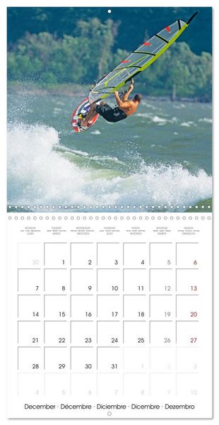 Produktbild: Fun sports edition: Windsurfing - water, waves and air (Wall Calendar 2026 12 &times; 12 Inch) CALVENDO 12 Month Wall Calendar