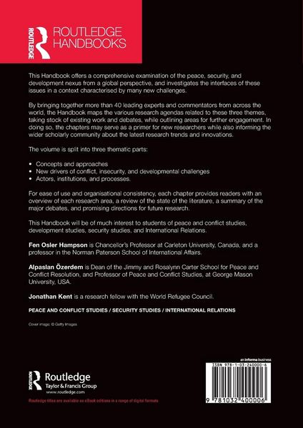 Produktbild: Routledge Handbook of Peace, Security and Development