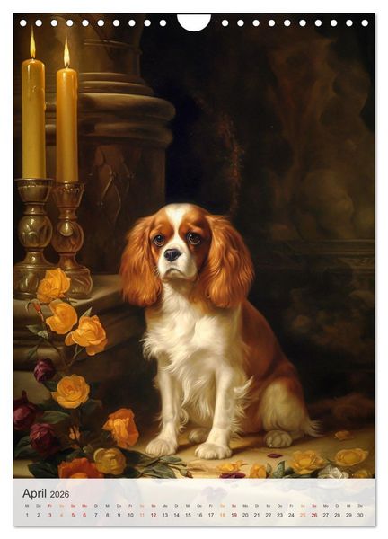 Produktbild: Cavalier King Charles Spaniel (Wandkalender 2026 DIN A4 hoch), CALVENDO Monatskalender