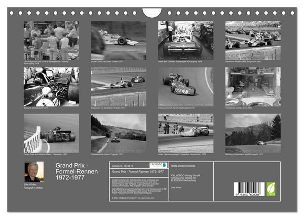Produktbild: Grand Prix - Formel-Rennen 1972-1977 (Wandkalender 2026 DIN A4 quer), CALVENDO Monatskalender