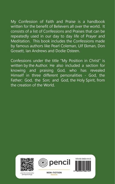 Produktbild: My Confession of Faith & Praise!
