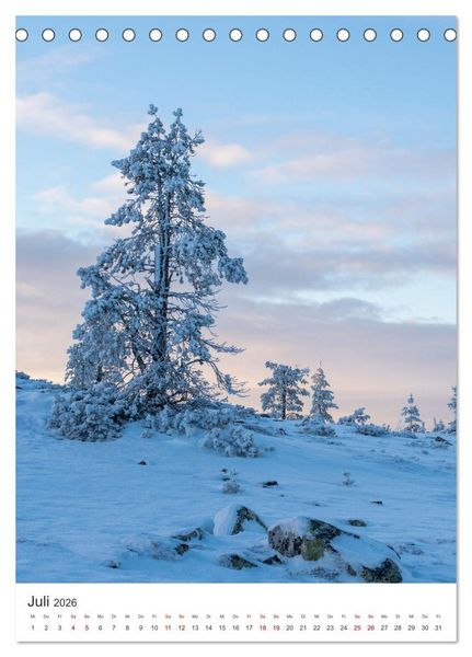 Produktbild: Winter in Lappland - Bezaubernde Sch&ouml;nheit (Tischkalender 2026 DIN A5 hoch), CALVENDO Monatskalender