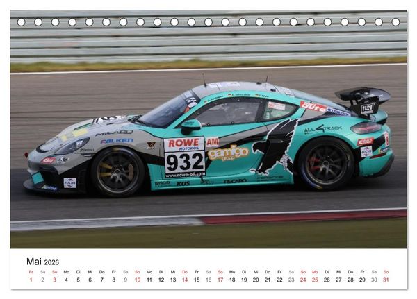 Produktbild: VLN Langstrecken Meisterschaft (Tischkalender 2026 DIN A5 quer), CALVENDO Monatskalender