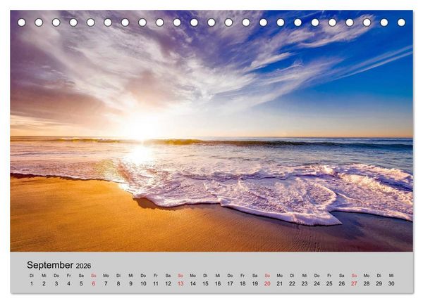 Produktbild: Am Meer. Sehnsucht Wasser (Tischkalender 2026 DIN A5 quer), CALVENDO Monatskalender