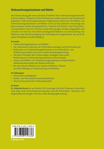 Produktbild: Verbraucherorganisationen und M&auml;rkte