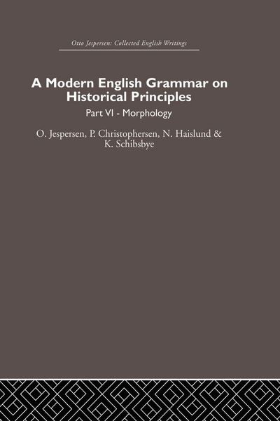 Produktbild: A Modern English Grammar on Historical Principles