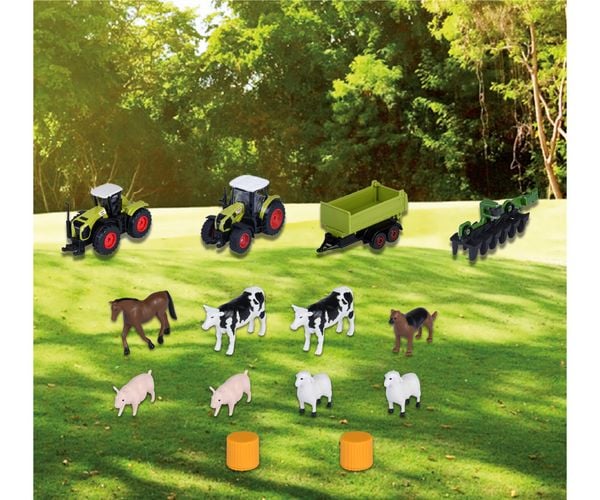 Produktbild: Majorette Claas Farmyard + 3 Vehicles Bauernhof-Station