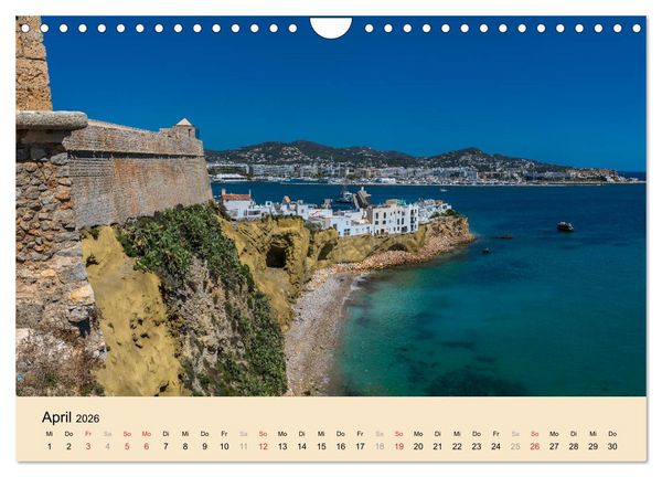 Produktbild: Ibiza Dalt Vila, Sa Penya und La Marina (Wandkalender 2026 DIN A4 quer), CALVENDO Monatskalender