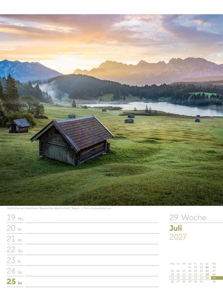 Produktbild: Malerisches Deutschland Wochenplaner Kalender 2027