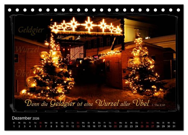 Produktbild: Monat f&uuml;r Monat ein Bibelvers (Tischkalender 2026 DIN A5 quer), CALVENDO Monatskalender