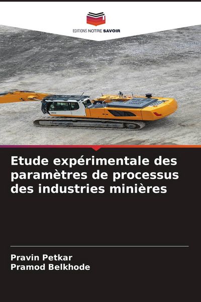 Produktbild: Etude exp&eacute;rimentale des param&egrave;tres de processus des industries mini&egrave;res