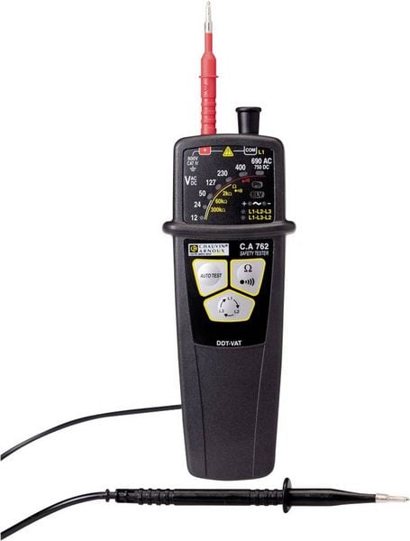 Produktbild: Chauvin Arnoux C.A 762 Zweipoliger Spannungspr&uuml;fer CAT IV 600V LED, Akustik
