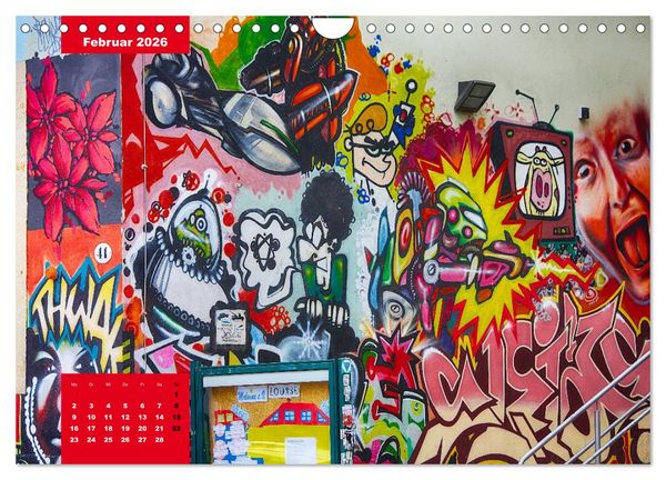 Produktbild: Graffiti (Wandkalender 2026 DIN A4 quer), CALVENDO Monatskalender