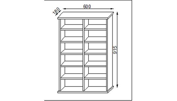 Produktbild: Holz CD DVD Stand Regal Schrank St&auml;nder Ronul