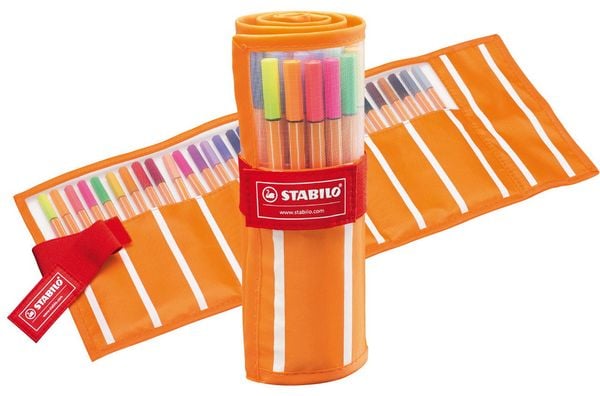 Produktbild: STABILO Fineliner -   point 88 - 30er Rollerset - mit 30 verschiedenen Farben