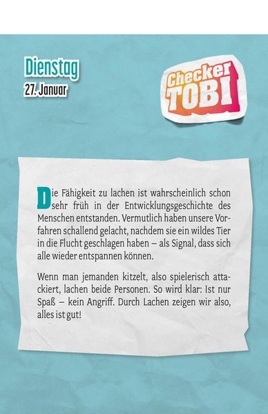 Produktbild: Checker Tobi 2026: Tagesabreißkalender mit über 300 spannenden Checks zum Aufstellen oder Aufhängen