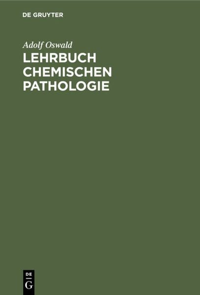 Produktbild: Lehrbuch chemischen Pathologie