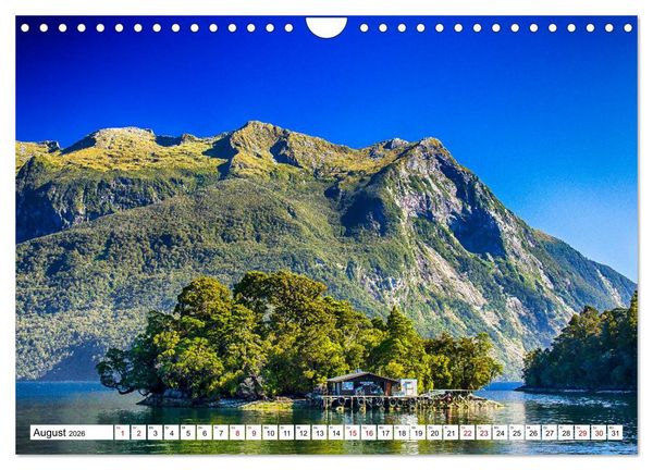 Produktbild: Neuseeland - Die sch&ouml;nsten Orte am anderen Ende der Welt (Wandkalender 2026 DIN A4 quer), CALVENDO Monatskalender