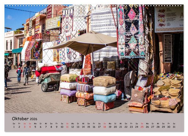 Produktbild: Marrakesch - Eine Stadt wie aus 1001 Nacht (hochwertiger Premium Wandkalender 2026 DIN A2 quer), Kunstdruck in Hochglanz
