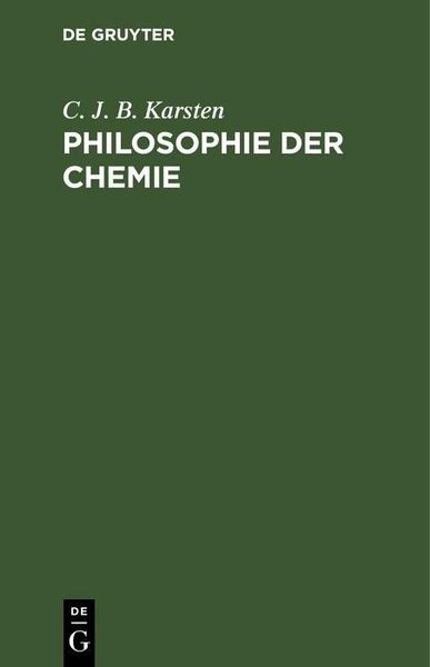 Produktbild: Philosophie der Chemie