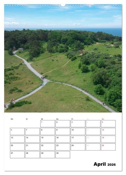 Produktbild: R&uuml;gen und Hiddensee - Bilder eines Sommers / Planer (Wandkalender 2026 DIN A2 hoch), CALVENDO Monatskalender