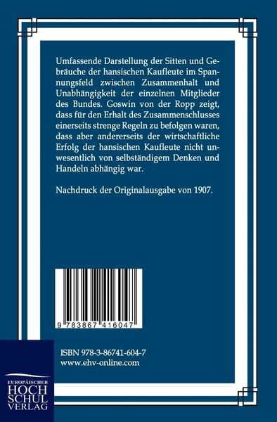 Produktbild: Kaufmannsleben zur Zeit der Hanse