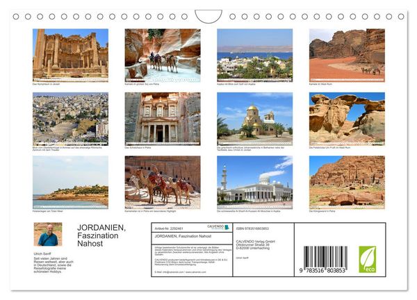 Produktbild: JORDANIEN, Faszination Nahost (Wandkalender 2027 DIN A4 quer), CALVENDO Monatskalender