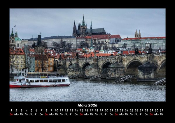 Produktbild: Prag 2026 Fotokalender DIN A3