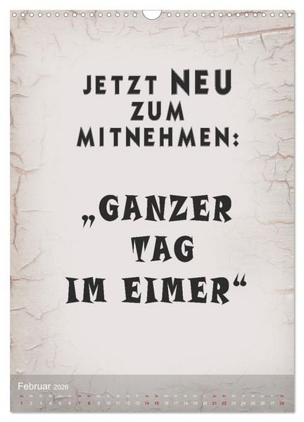 Produktbild: Ziemlich schlecht gelaunt (Wandkalender 2026 DIN A3 hoch), CALVENDO Monatskalender