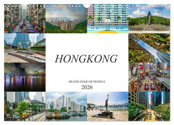 Produktbild: Hongkong Bilder einer Metropole (Wandkalender 2026 DIN A3 quer), CALVENDO Monatskalender