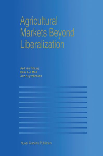 Produktbild: Agricultural Markets Beyond Liberalization