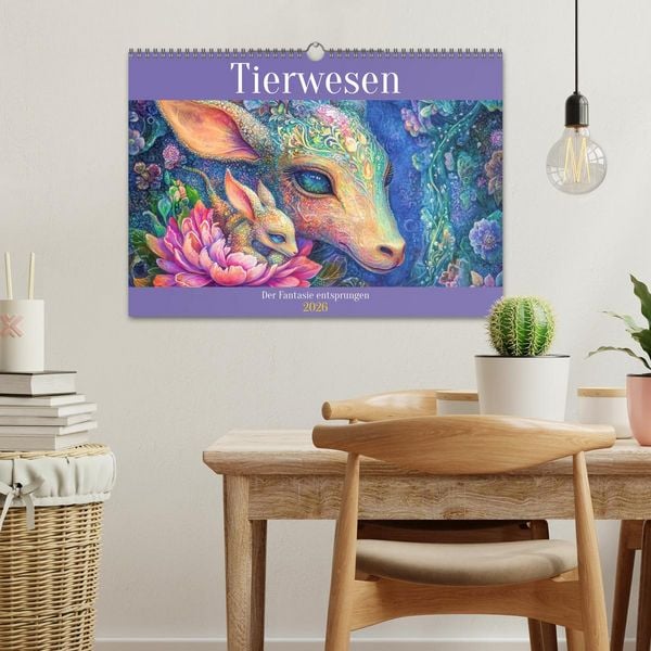 Produktbild: Tierwesen &ndash; Der Fantasie entsprungen (Wandkalender 2026 DIN A3 quer), CALVENDO Monatskalender
