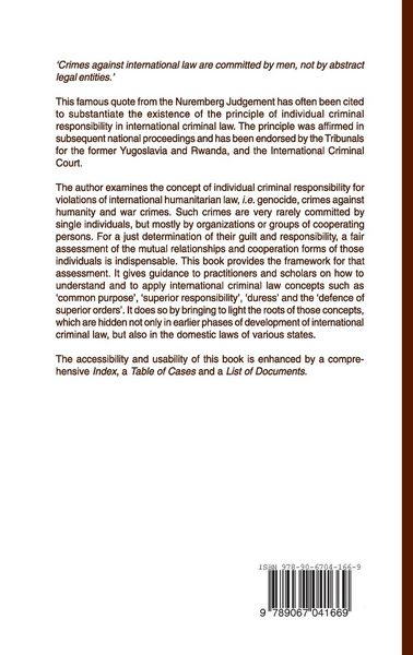 Produktbild: The Criminal Responsibility of Individuals for Violations of International Humanitarian Law