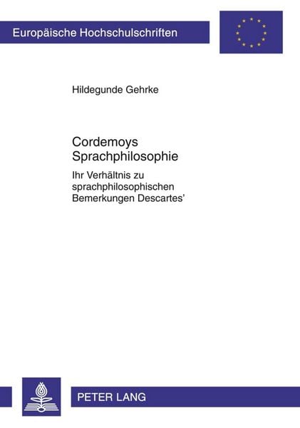 Produktbild: Cordemoys Sprachphilosophie