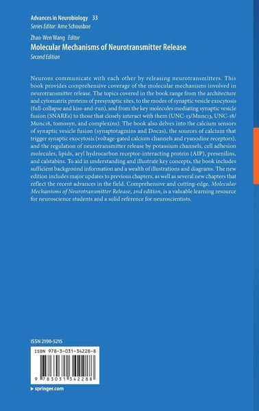 Produktbild: Molecular Mechanisms of Neurotransmitter Release