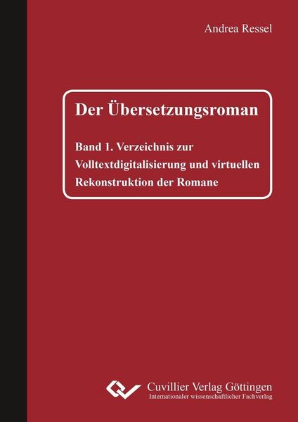 Produktbild: Der &Uuml;bersetzungsroman