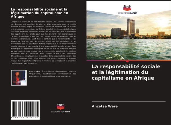 Produktbild: La responsabilit&eacute; sociale et la l&eacute;gitimation du capitalisme en Afrique