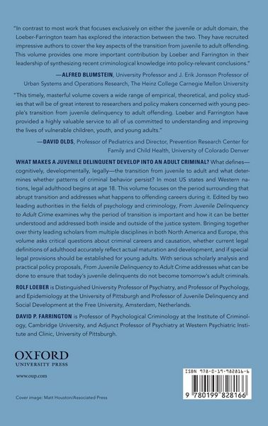 Produktbild: From Juvenile Delinquency to Adult Crime