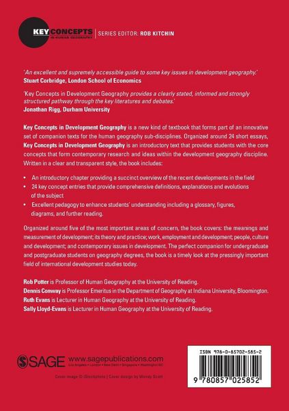 Produktbild: Key Concepts in Development Geography