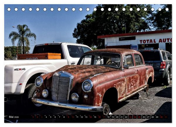 Produktbild: Florida Junk Cars (Tischkalender 2026 DIN A5 quer), CALVENDO Monatskalender