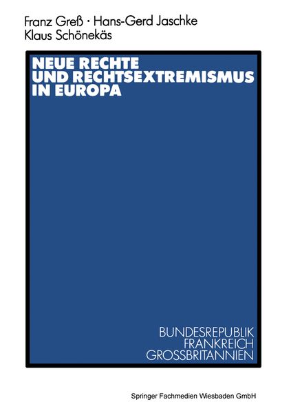 Produktbild: Neue Rechte und Rechtsextremismus in Europa