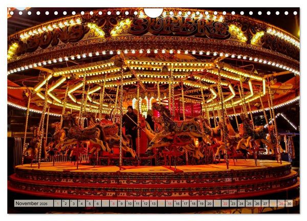 Produktbild: Karussell - Nostalgie (Wandkalender 2026 DIN A4 quer), CALVENDO Monatskalender