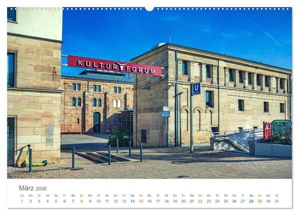 Produktbild: F&uuml;rth - die Denkmalstadt (hochwertiger Premium Wandkalender 2026 DIN A2 quer), Kunstdruck in Hochglanz