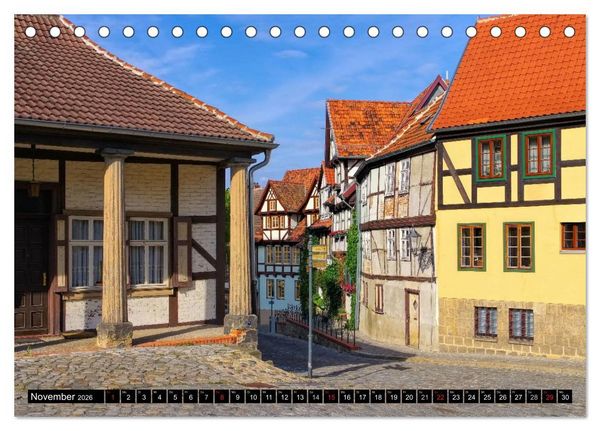 Produktbild: Quedlinburg - Welterbestadt im Harz (Tischkalender 2026 DIN A5 quer), CALVENDO Monatskalender