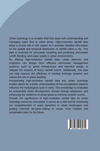 Produktbild: The Challenge of Time: Finding High-Resolution Rainfall Data for Urban Areas