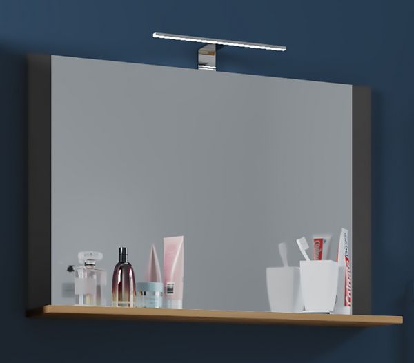 Produktbild: Badspiegel Wandspiegel Bad Ablage Lendas 55x60 cm