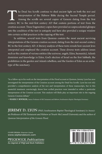 Produktbild: The Genesis Creation Account in the Dead Sea Scrolls