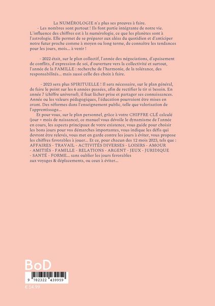 Produktbild: Num&eacute;rologie 2023... Votre chiffre CL&Eacute; r&eacute;v&egrave;le ce qui vous attend chaque mois !